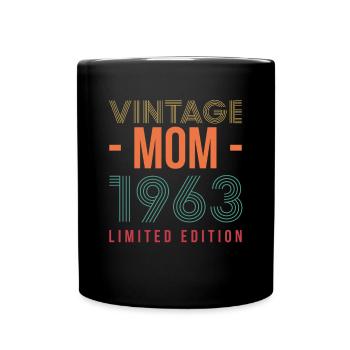Maman 1963 60e anniversaire Cadeau de chemise - Mug uni - noir - Devant
