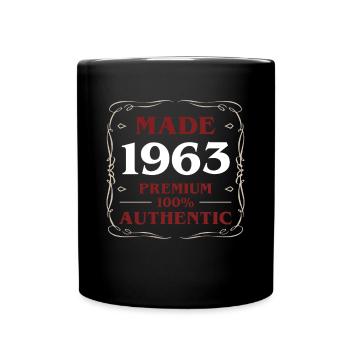 Fabriqué en 1963 60e anniversaire Cadeau de chemise - Mug uni - noir - Devant