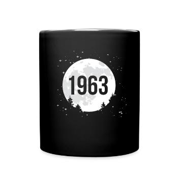 Moon 1963 60th Birthday Shirt Cadeau - Mug uni - noir - Devant