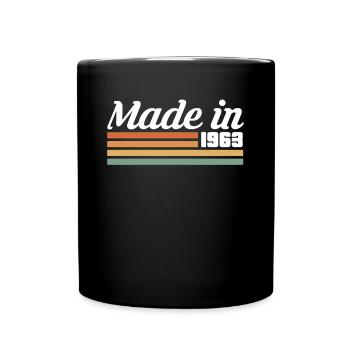 Fabriqué en 1963 60e anniversaire Cadeau de chemise - Mug uni - noir - Devant