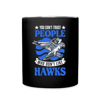 Falke Falkner Kestrel Falconry Falkner - Full Colour Mug - black - Front