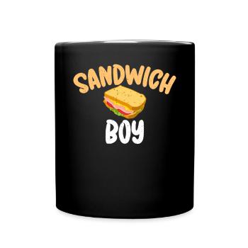 Sandwich Lover Gift - Full Colour Mug - black - Front