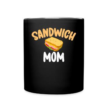 Sandwich Lover Gift - Full Colour Mug - black - Front
