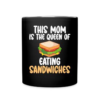 Sandwich Lover Gift - Full Colour Mug - black - Front