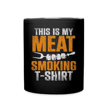 This Is My Meat Smoking Barbecue - Full Colour Mug - black - Front