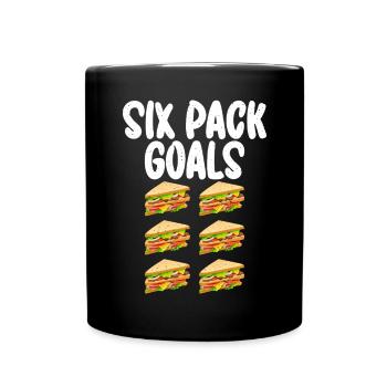 Sandwich Lover Gift - Full Colour Mug - black - Front