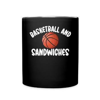 Sandwich Lover Gift - Full Colour Mug - black - Front