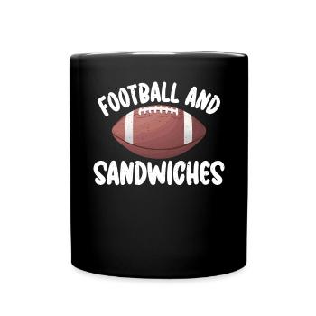 Sandwich Lover Gift - Full Colour Mug - black - Front