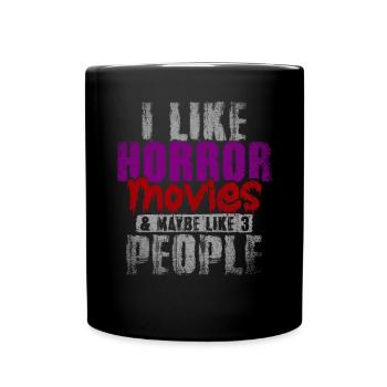 J’aime les films d’horreur et peut-être comme 3 personnes - Mug uni - noir - Devant