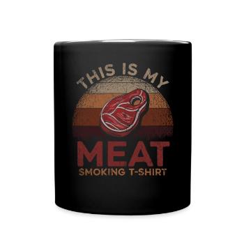 This Is My Meat Smoking Barbecue - Full Colour Mug - black - Front