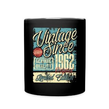 1962 Birthday vintage Retro Legend - Full Colour Mug - black - Front