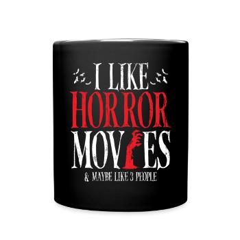 J’aime les films d’horreur et peut-être comme 3 personnes - Mug uni - noir - Devant