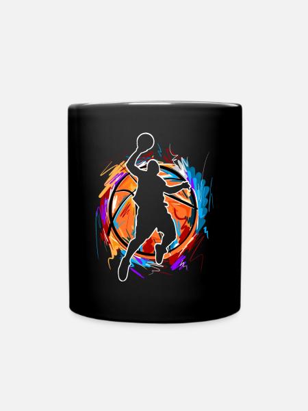 Basketballer Basketball - Tasse einfarbig - Schwarz