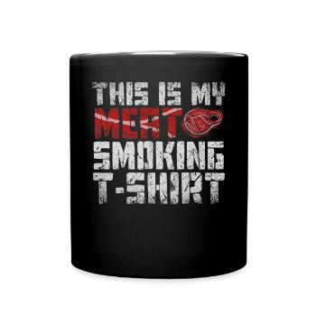 This Is My Meat Smoking Barbecue - Full Colour Mug - black - Front