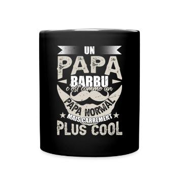 Un Papa Barbu - Mug uni - noir - Devant