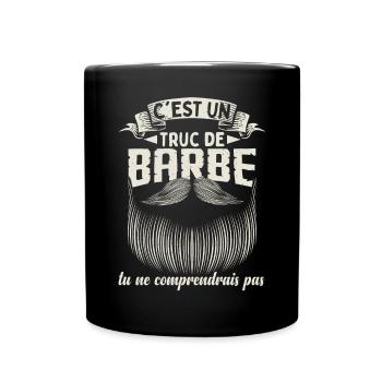 C'est Un Truc De Barbe - Mug uni - noir - Devant