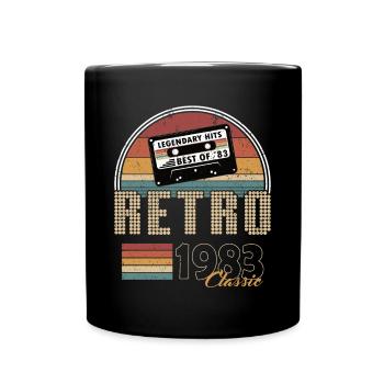40th birthday born 1983 Best of 1983 - Full Colour Mug - black - Front