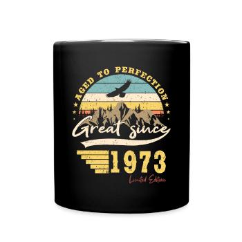 50th birthday Born 1973 Great Since 1973 - Full Colour Mug - black - Front