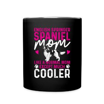 Chien d’épagneul Springer anglais - Mug uni - noir - Devant