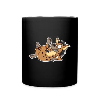 hyène - Mug uni - noir - Devant
