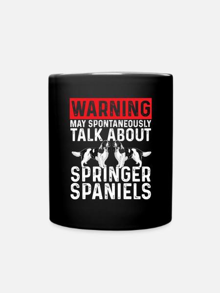 Chien d’épagneul Springer anglais - Mug uni - noir