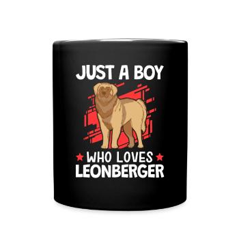 Only one boy who loves Leonberger - Full Colour Mug - black - Front