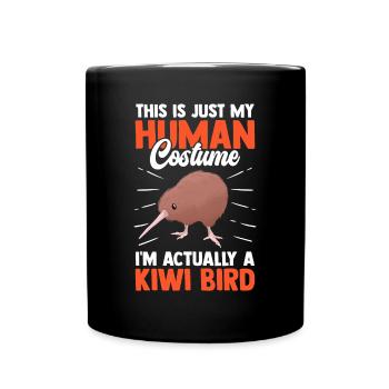 Kiwi oiseau juste un costume Kiwi de Nouvelle-Zélande - Mug uni - noir - Devant