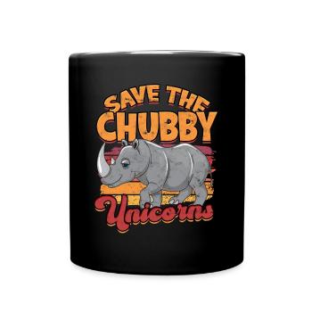 Rhino Africa Cadeau Safari Idée cadeau Rhino - Mug uni - noir - Devant