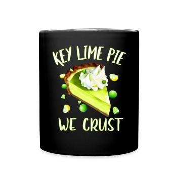 Key Lime Pie we crust - Full Colour Mug - black - Front