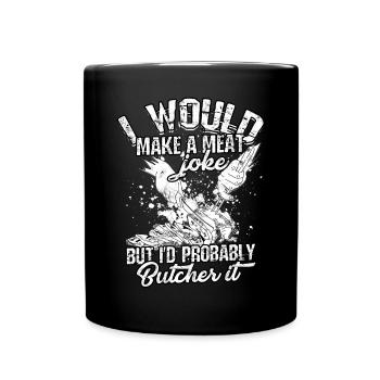 Boucher Fleischwitzschneider Koch Messer Metzgerei - Mug uni - noir - Devant