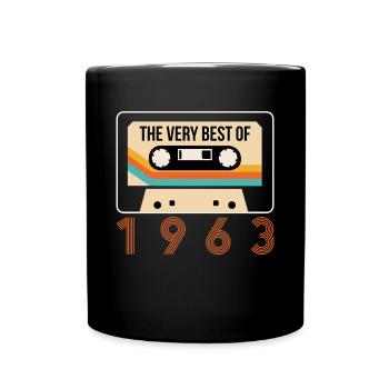 Cassette 1963 60th Birthday Shirt Gift - Mug uni - noir - Devant