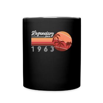 Cadeau légendaire de chemise du 60e anniversaire de 1963 - Mug uni - noir - Devant