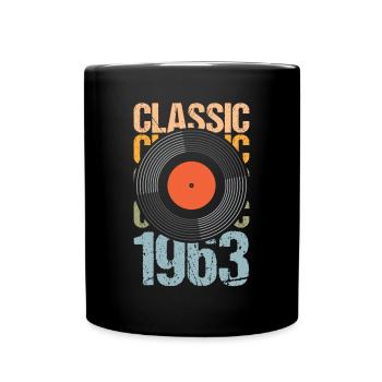 Classic Record 1963 60th Birthday Shirt - Mug uni - noir - Devant