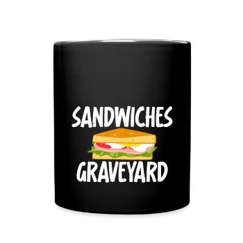 Sandwich Lover Gift - Full Colour Mug - black - Front