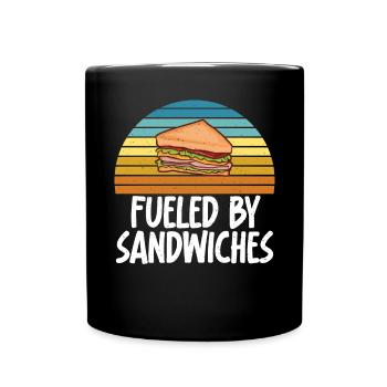 Sandwich Lover Gift - Full Colour Mug - black - Front