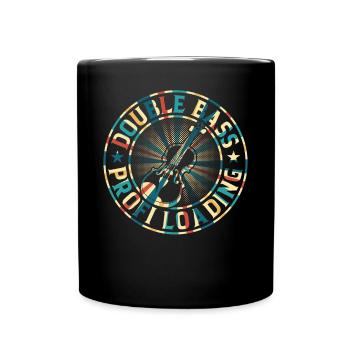 Double Bass Profi Loading - contrebassiste contrebassiste - Mug uni - noir - Devant