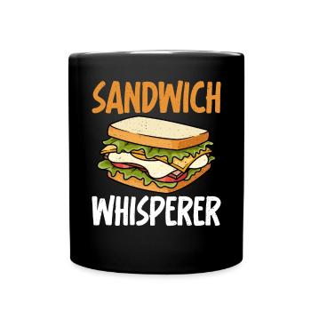 Sandwich Lover Gift - Full Colour Mug - black - Front