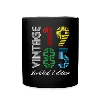 Vintage 1985 Vintage Birthday Retro Vintage - Full Colour Mug - black - Front