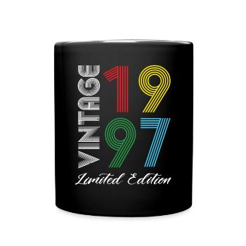 Vintage 1997 Vintage Geburtstag Retro Vintage - Tasse einfarbig - Schwarz - Vorne