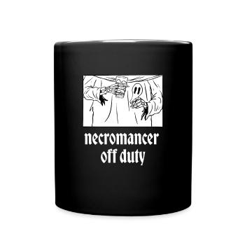 Untoter Nekromant außer Dienst Design für einen - Tasse einfarbig - Schwarz - Vorne