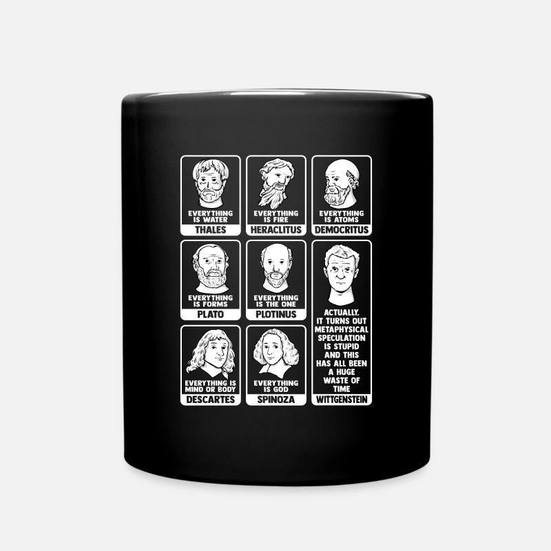 Philosophie Meme Design für einen Philosophen - Tasse einfarbig - Schwarz