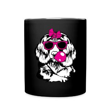 Chien d’épagneul Springer anglais - Mug uni - noir - Devant