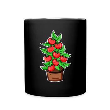 Gardener Tomato Greenhouse Garden Motif - Full Colour Mug - black - Front