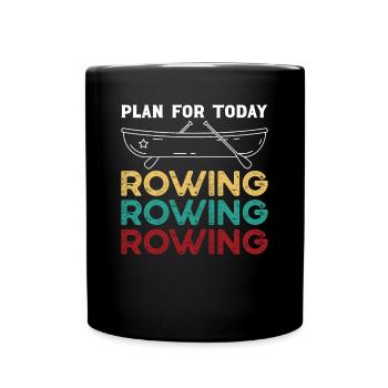 Plan Rudern pour aujourd’hui Aviron Ruderer Rudersport - Mug uni - noir - Devant