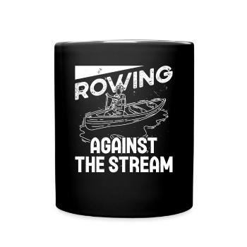Aviron Aviron contre le ruisseau Rowing Canoë - Mug uni - noir - Devant