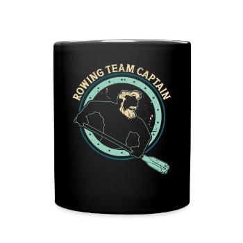 Équipe d’aviron Capitaine Aviron Rowing Canoë d’aviron - Mug uni - noir - Devant