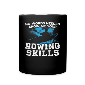 Rudern Montrez vos talents d’aviron Ruderer Rudersport - Mug uni - noir - Devant