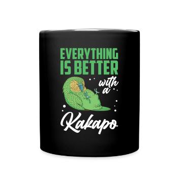 All better with Kakapo flightless Kakapo - Full Colour Mug - black - Front