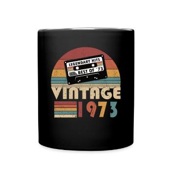 50e anniversaire né en 1973 Best of 1973 - Mug uni - noir - Devant