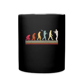 Flöte - Tasse einfarbig - Schwarz - Vorne
